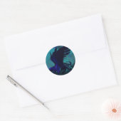 Sticker Rond Panthère noire ailée (Enveloppe)