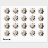 Sticker Rond Panthère noire Supergirl (Feuille)