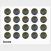 Sticker Rond paon (Feuille)