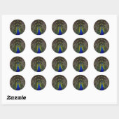 Sticker Rond paon (Feuille)