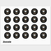 Sticker Rond Pap Pap (Feuille)
