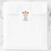 Sticker Rond Papa (Sac)
