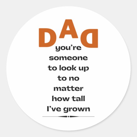 Sticker Rond Papa (Devant)