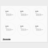 STICKER ROND PAPA (Feuille)