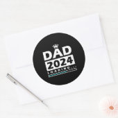 Sticker Rond Papa 2024 Chargement de papa (Enveloppe)