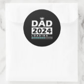 Sticker Rond Papa 2024 Chargement de papa (Sac)