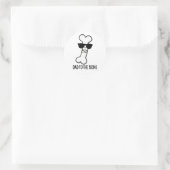 Sticker Rond Papa À L'Os Drôle Anatomie Pun (Sac)