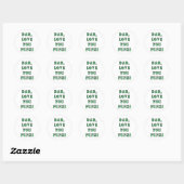 STICKER ROND PAPA, AIME-TOI FUNZI 2 (Feuille)