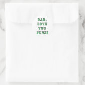 STICKER ROND PAPA, AIME-TOI FUNZI 2 (Sac)