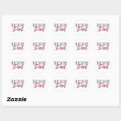 Sticker Rond papa anniversaire (Feuille)