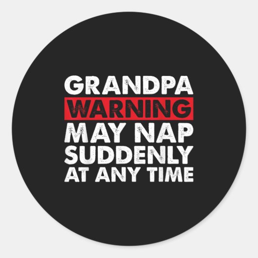 Sticker Rond Papa Art For Grandpa From Grandkids Father's Day P (Devant)