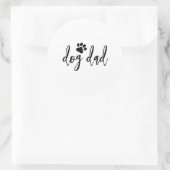 Sticker Rond Papa chien (Sac)