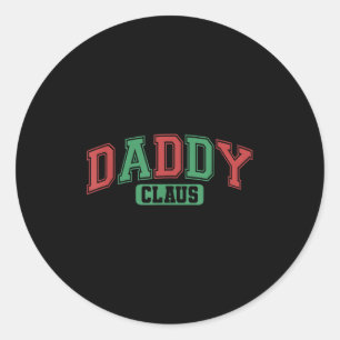Sticker Rond Papa Claus Noël Noël Père Noël Correspondance de c