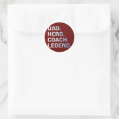 Sticker Rond Papa coach (Sac)