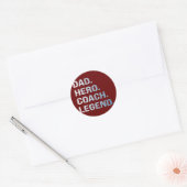 Sticker Rond Papa coach (Enveloppe)