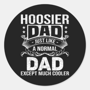 Sticker Rond Papa Comme Papa Normal Mais Beaucoup Glacière