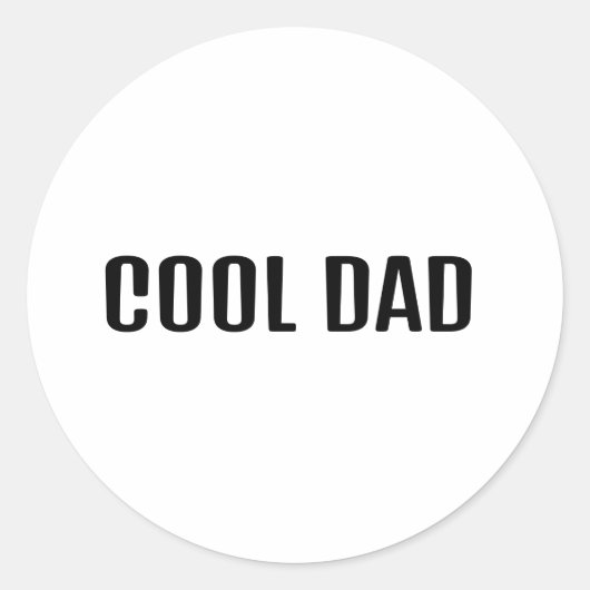 Sticker Rond Papa Cool (Devant)