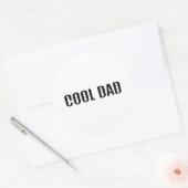 Sticker Rond Papa Cool (Enveloppe)