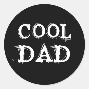 STICKER ROND PAPA COOL