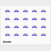 Sticker Rond Papa Cuir (Feuille)