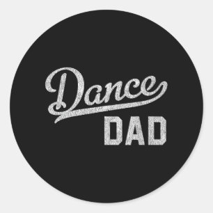 Sticker Rond Papa de la danse Danseur fier Papa