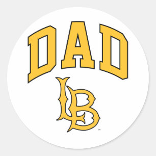 Sticker Rond Papa de Long Beach