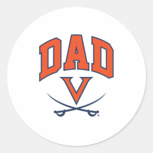 Sticker Rond Papa des Cavaliers de Virginie