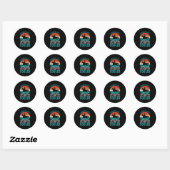 Sticker Rond Papa du cheval (Feuille)