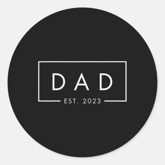 Sticker Rond Papa Est (Devant)