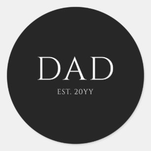 Sticker Rond Papa Est Moderne Nouveau Papa Promu En Papa T Shir