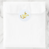 Sticker Rond Papa et Diddy Duck (Sac)