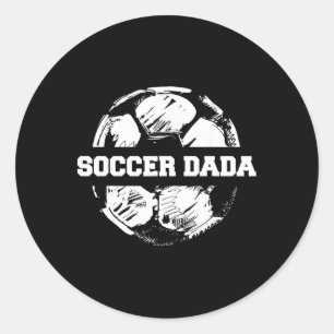 Sticker Rond Papa Foot Dada Foot Byll Split Drôle Papa Foot