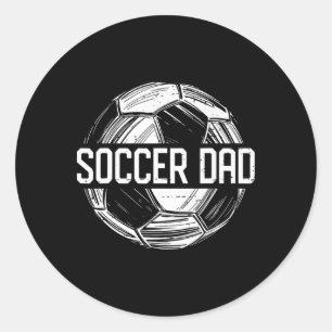 Sticker Rond Papa footballeur Famille Équipe de football assort