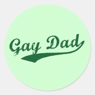 Sticker Rond Papa gai