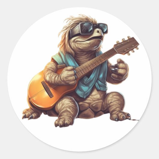 Sticker Rond Papa Galapagos de Galapagos Paradise Islands (Devant)