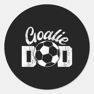 Sticker Rond Papa gardien de football Papa fier d'un gardien de