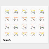 Sticker Rond Papa intentionnel (Feuille)