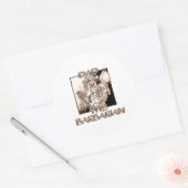 Sticker Rond Papa le chevalier barbare (Enveloppe)