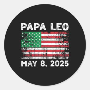 Sticker Rond Papa Leo