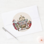 Sticker Rond papa noel (Enveloppe)