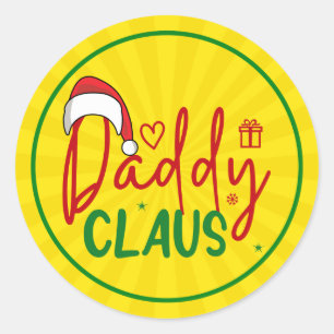 Sticker Rond Papa Noël Création de Noël personnalisée-60094