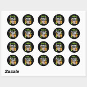 Sticker Rond Papa of the Wild One Zoo Anniversaire Safari Jungl (Feuille)