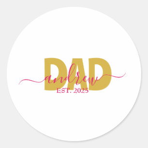 STICKER ROND PAPA PERSONNALISÉ À VENIR