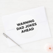 Sticker Rond papa plaisante (Enveloppe)
