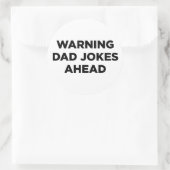 Sticker Rond papa plaisante (Sac)