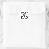 STICKER ROND PAPA RUGBY (Sac)