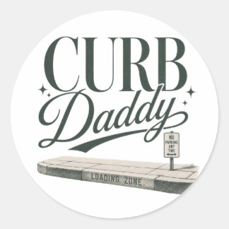 Sticker Rond Papa Trottoir