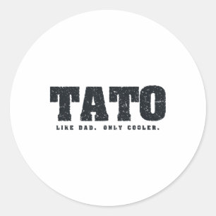 Sticker Rond Papa ukrainien
