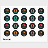 Sticker Rond Papa voilier (Feuille)