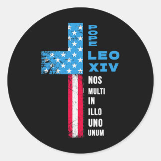 Sticker Rond Pape Élection Pontifex - Etats-Unis - Pape Leo Xiv